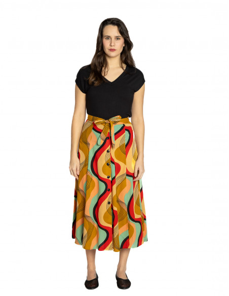 falda midi algodon estampada judy king louie sommes demode zaragoza