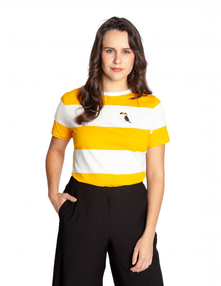 camiseta rayas mostaza tucan maggie sugarhill brighton sommes demode zaragoza
