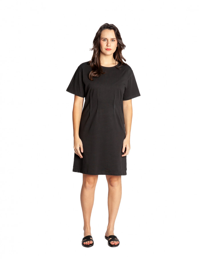 vestido corto negro escote espalda navu ichi sommes demode zaragoza