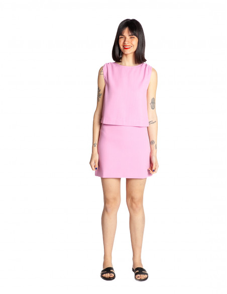 falda corta rosa chicle pekin grace&mila sommes demode zaragoza