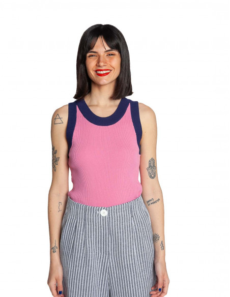 top punto rosa tirantes navy compañia fantastica sommes demode zaragoza