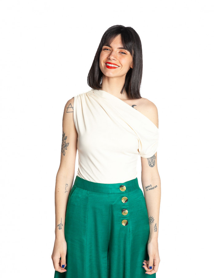 top asimetrico crudo rotonde grace&mila sommes demode zaragoza