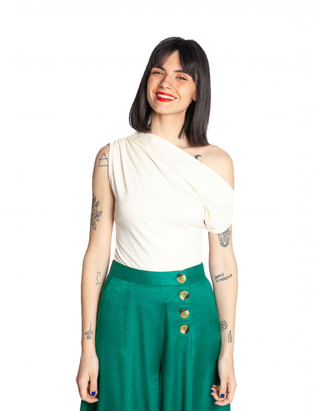 top asimetrico crudo rotonde grace&mila sommes demode zaragoza