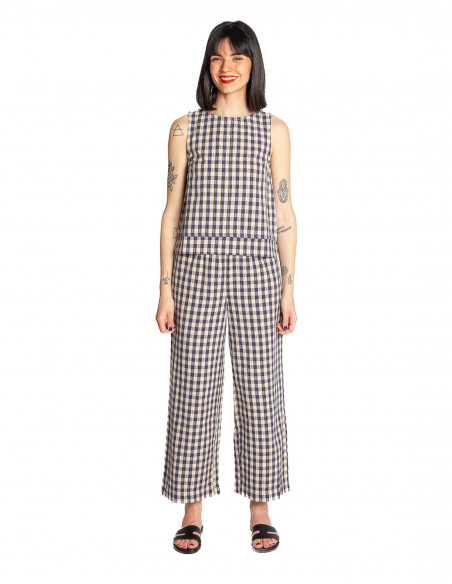pantalon cuadrito vichy santa suite13lab sommes demode zaragoza