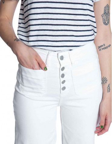 pantalon denim blanco con botones lydia byoung sommes demode zaragoza 2