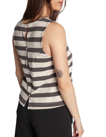 top rayas color beige y  gris sil suite13lab sommes demode zaragoza 2