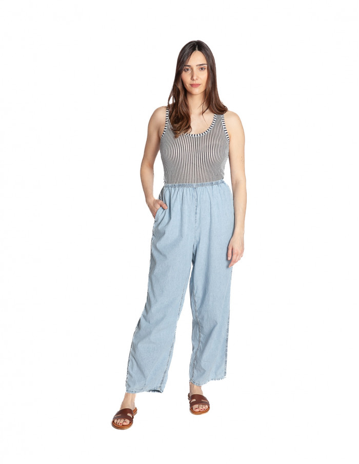 pantalon denim jogger azul nieve paybou american vintage sommes demode zaragoza