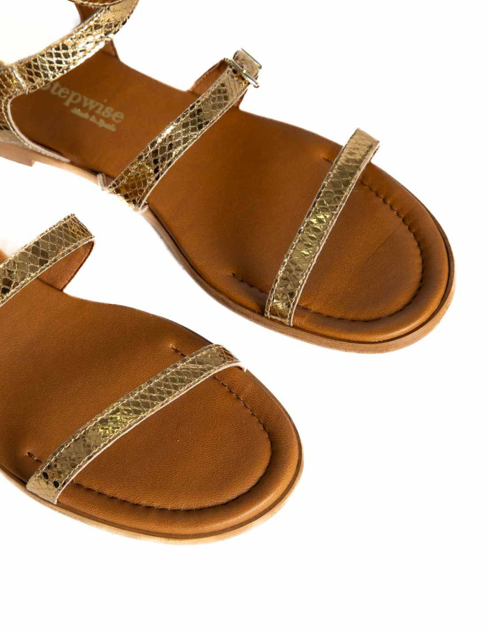 sandalias romanas doradas creta bryan stepwise sommes demode zaragoza