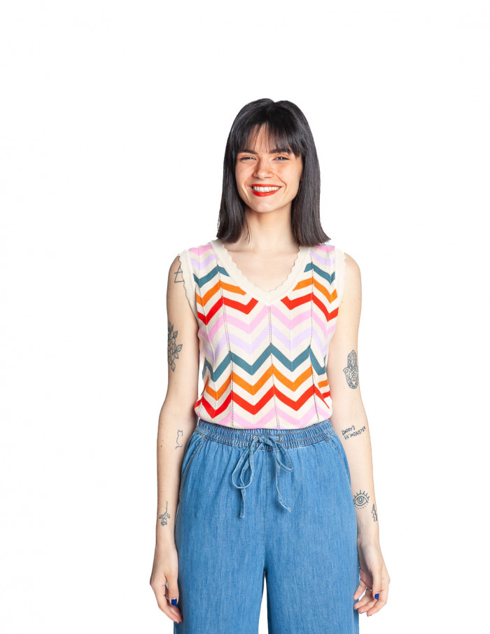 top tirantes zigzag rainbow rosy sugarhill sommes demode zaragoza