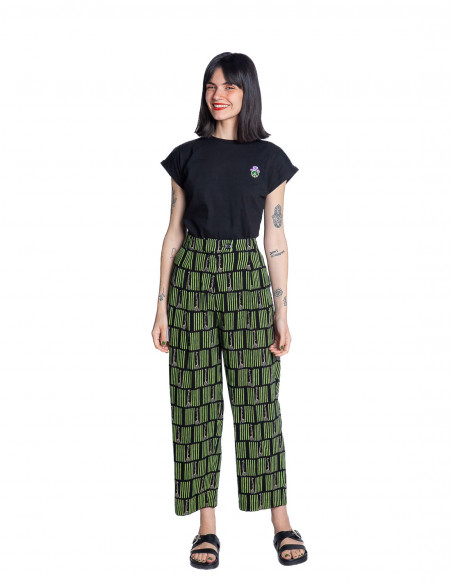 pantalon negro jirafas fintan king louie sommes demode zaragoza