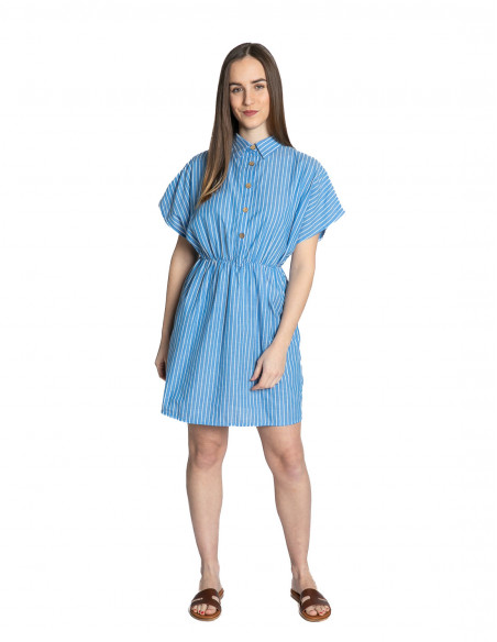 vestido corto azul rayas blancas wild pony sommes demode zaragoza