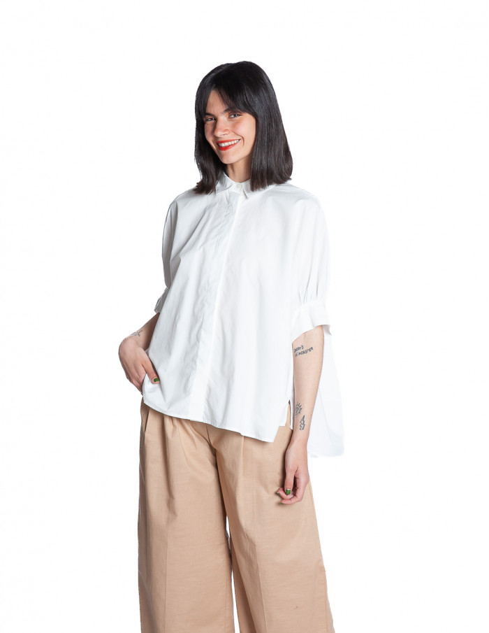 Camisa blanca corte oversize sape CKS Sommes Demode Zaragoza