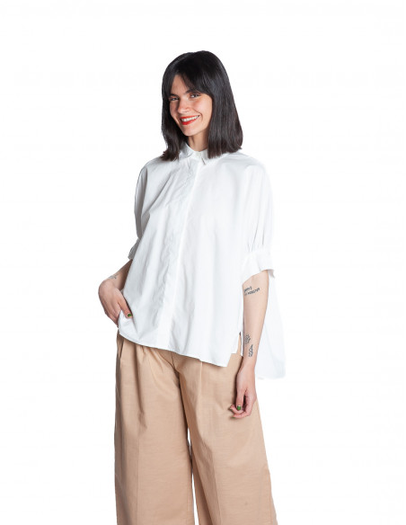Camisa blanca corte oversize sape CKS Sommes Demode Zaragoza