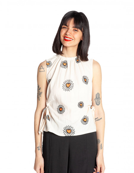 Top tirantes cut out bordado margarita Pepa Loves Sommes Demode Zaragoza
