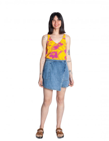 falda pantalon corta denim skort cks sommes demode zaragoza