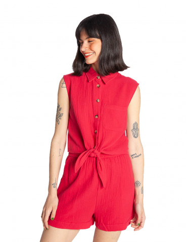 Blusa muselina frambuesa Reglisse Grace and Mila Sommes Demode Zaragoza