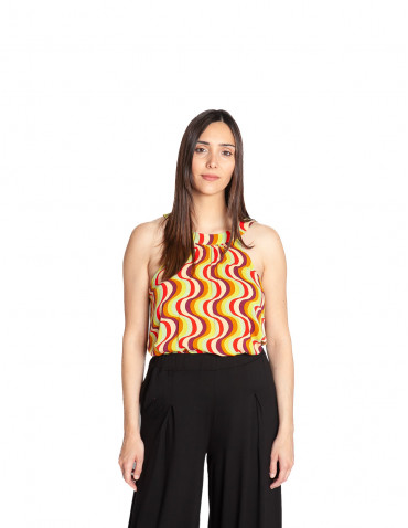 Top halter psicodelia Virna King Louie Sommes Demode Zaragoza