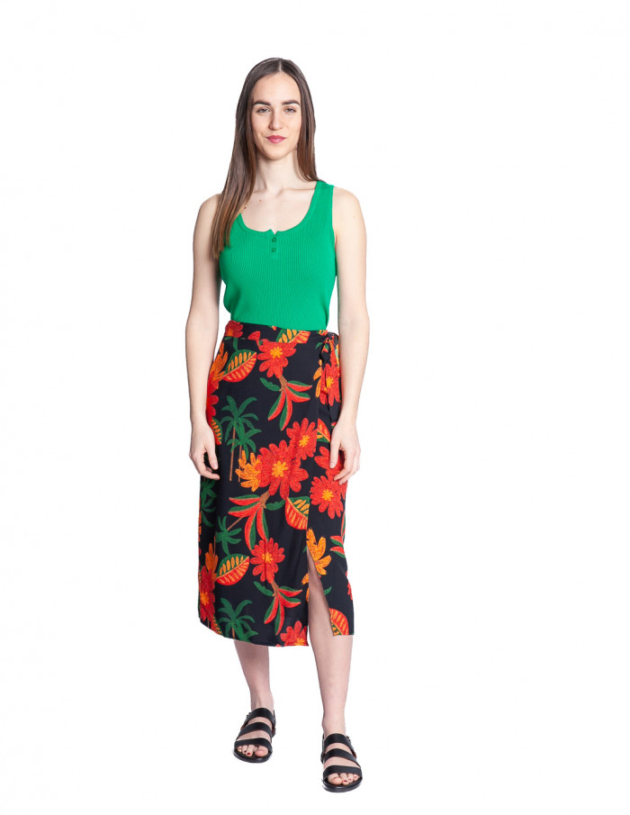 Falda midi estampado floral Famara Compañía Fantástica Sommes Demode Zaragoza