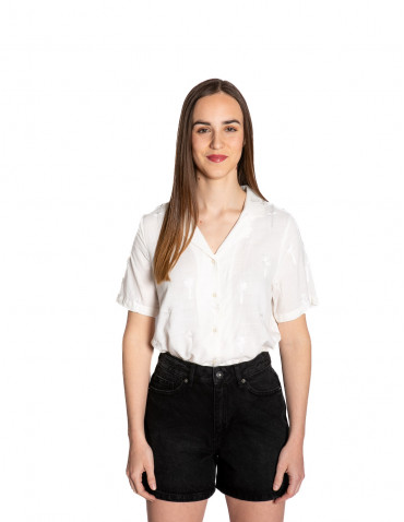 Camisa blanca palmeras bordadas Palmie Ichi Sommes Demode Zaragoza