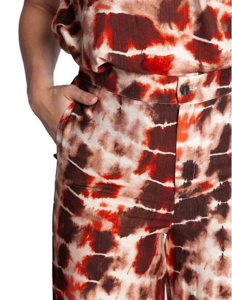 Comprar Pantalón tie dye marrón Ambeline de Artlove en Sommes Demode.