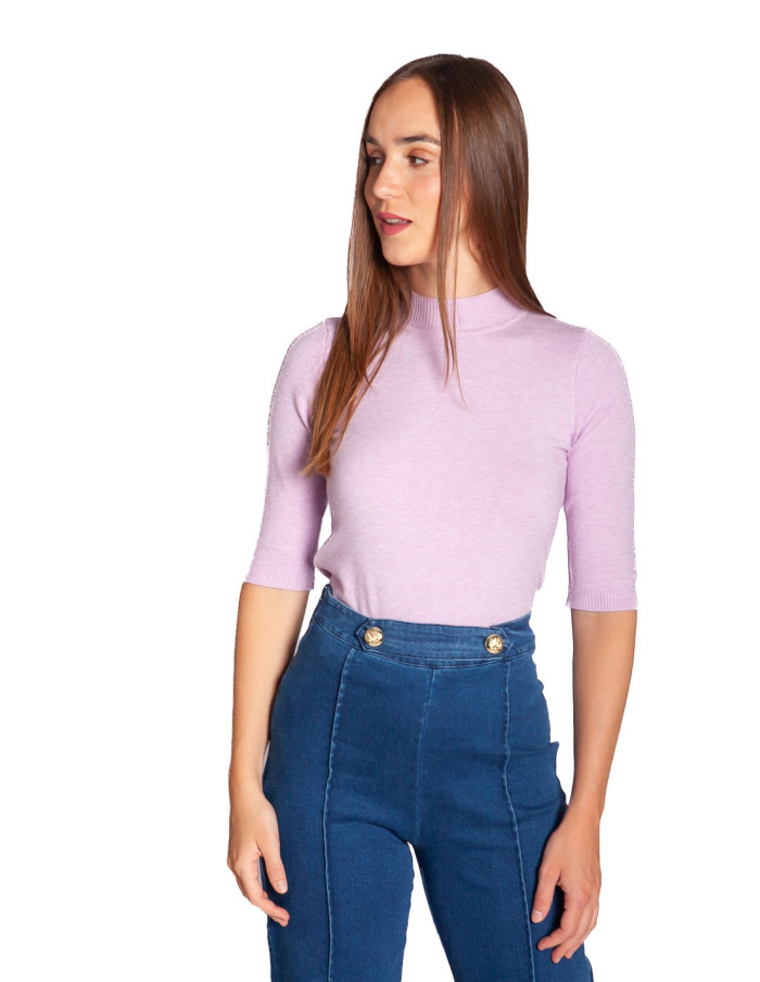Jeans azules botones dorados meisie sommes demode zaragoza.
