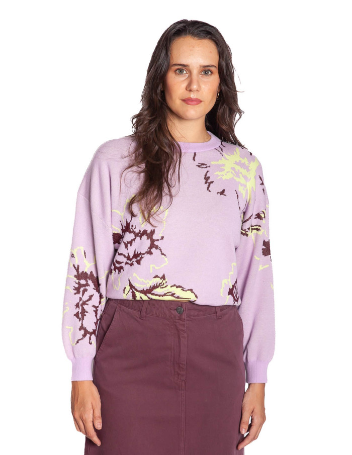 Falda midi color berenjena Skippa CKS Sommes Demode Zaragoza
