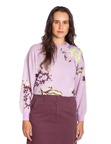 Falda midi color berenjena Skippa CKS Sommes Demode Zaragoza