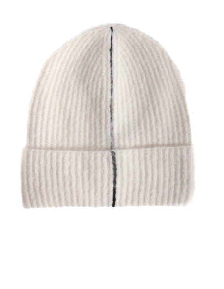 gorro color crudo con linea negra lavina sommes demode zaragoza