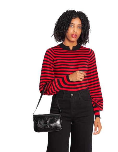 bolso mini piel sintetica color negro compañia fantastica sommes demode zaragoza