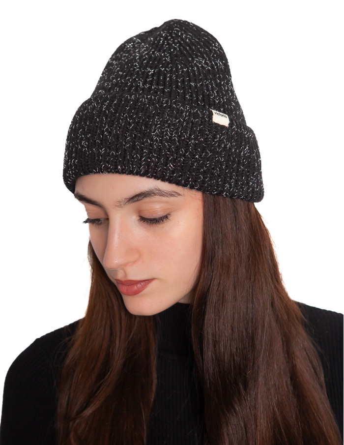 Gorro negro lurex victoria sommes demode zaragoza