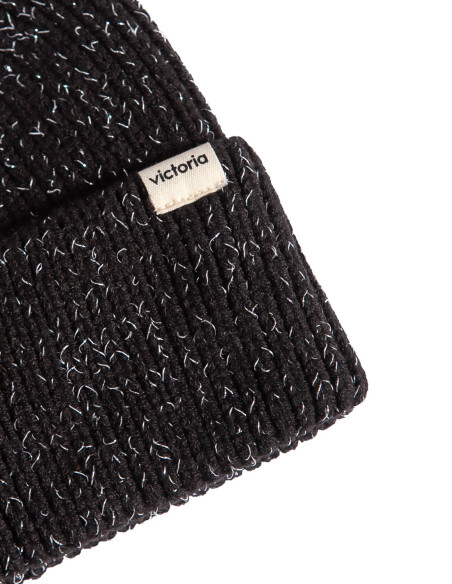 Gorro negro lurex victoria sommes demode zaragoza