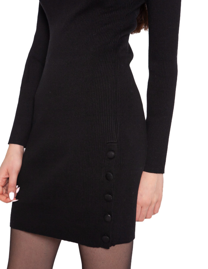 Vestido corto de punto negro talcy grace & mila sommes demode zaragoza