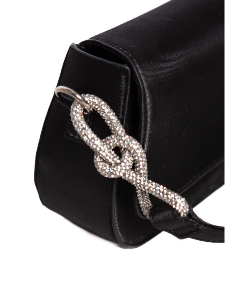 Bolso negro cadena plata baily Ichi Sommes Demode Zaragoza