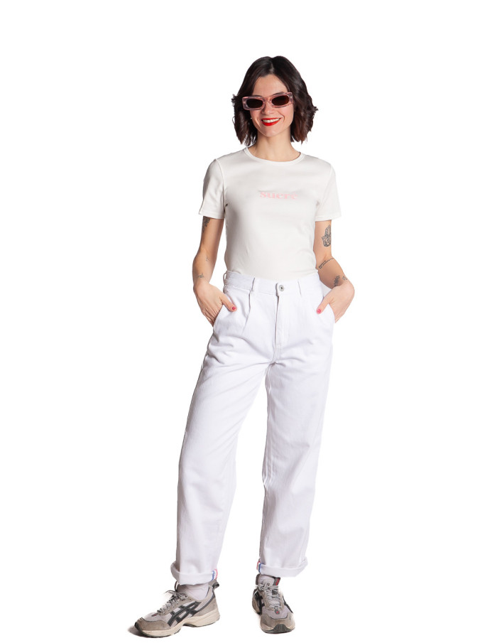 camiseta blanca mensaje sucre vigee grace&mila sommes demode zaragoza