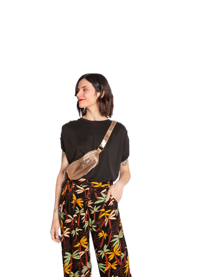 pantalon negro estampado tropical fintan king louie sommes demode zaragoza