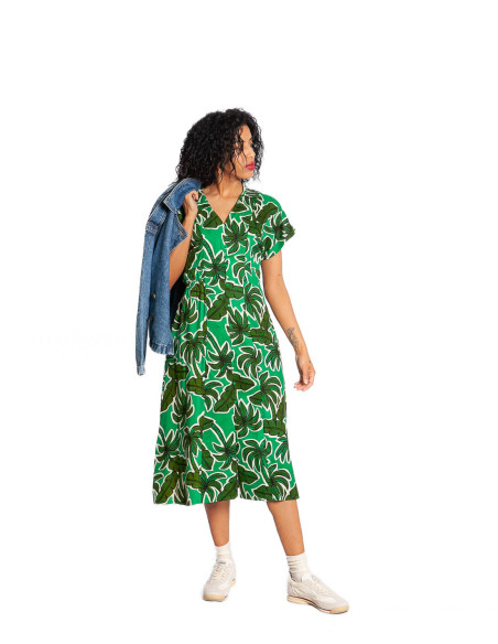 Vestido midi estampado Palm Tree Compañía fantástica Sommes Demode Zaragoza