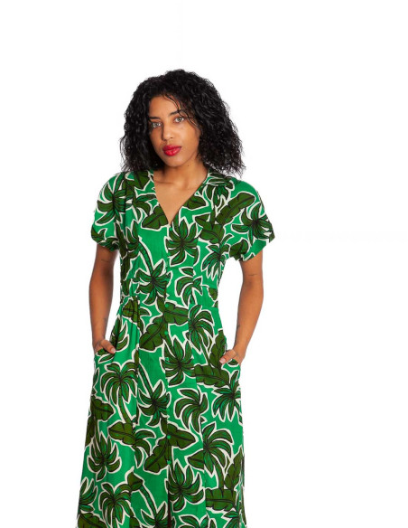 Vestido midi estampado Palm Tree Compañía fantástica Sommes Demode Zaragoza