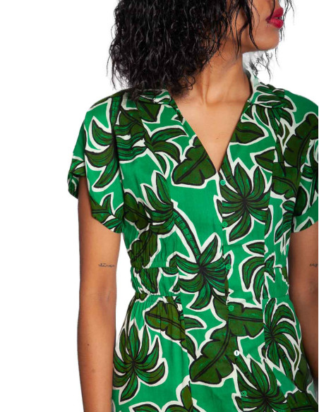 Vestido midi estampado Palm Tree Compañía fantástica Sommes Demode Zaragoza