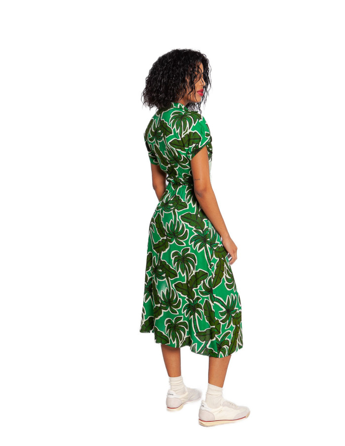 Vestido midi estampado Palm Tree Compañía fantástica Sommes Demode Zaragoza