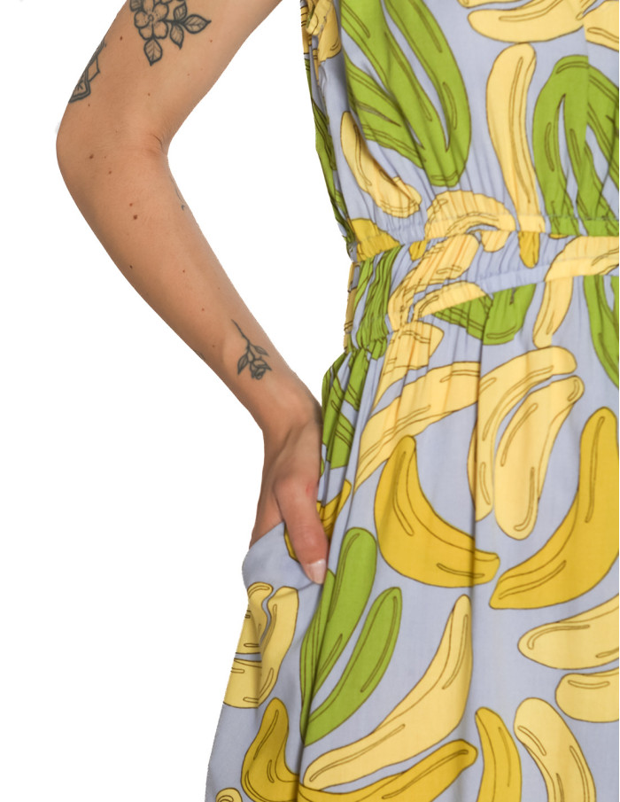 vestido midi estampado bananas guineo compañia fantastica sommes demode zaragoza
