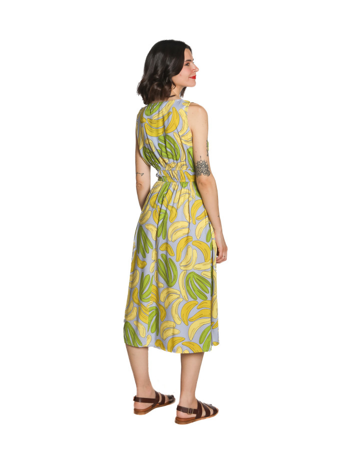 vestido midi estampado bananas guineo compañia fantastica sommes demode zaragoza