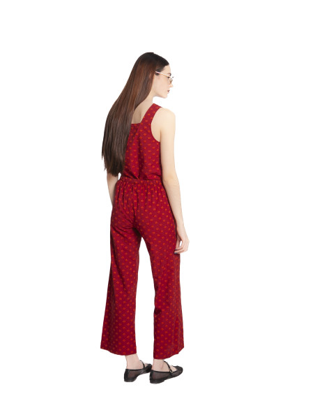 pantalon jacquard rojo con topos nice things sommes demode zaragoza