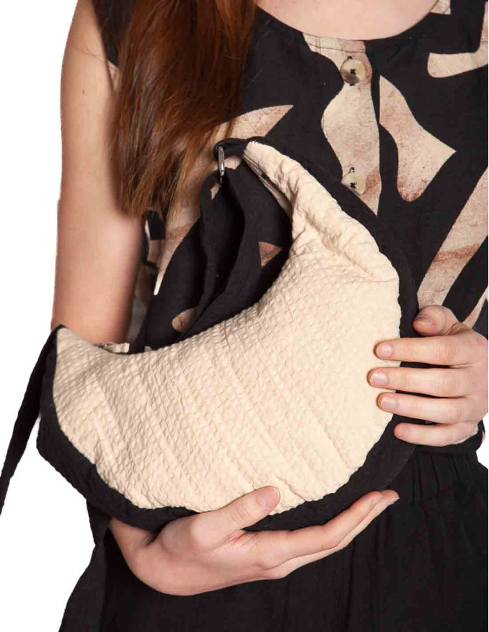 Top lino negro estampado stones Fuji Suite13lab Sommes Demode Zaragoza