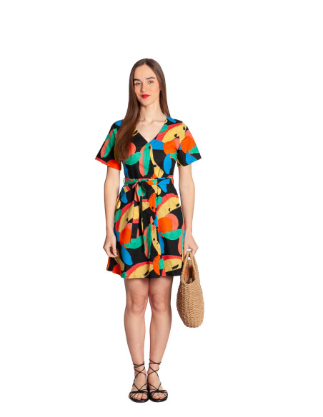 Vestido corto estampado tutti frutti Compañía Fantástica Sommes Demode Zaragoza