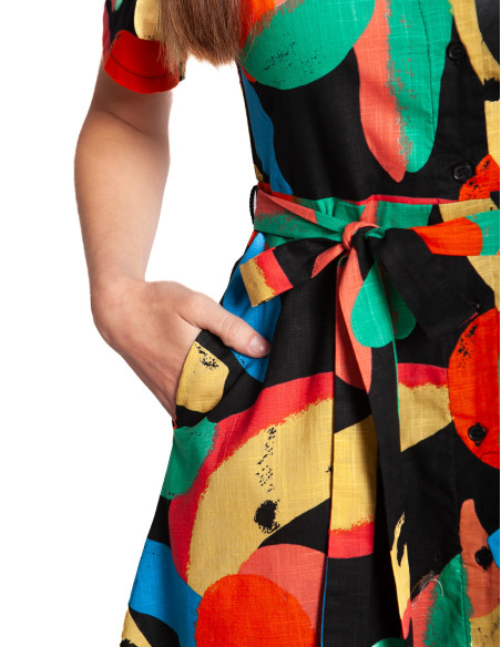 Vestido corto estampado tutti frutti Compañía Fantástica Sommes Demode Zaragoza