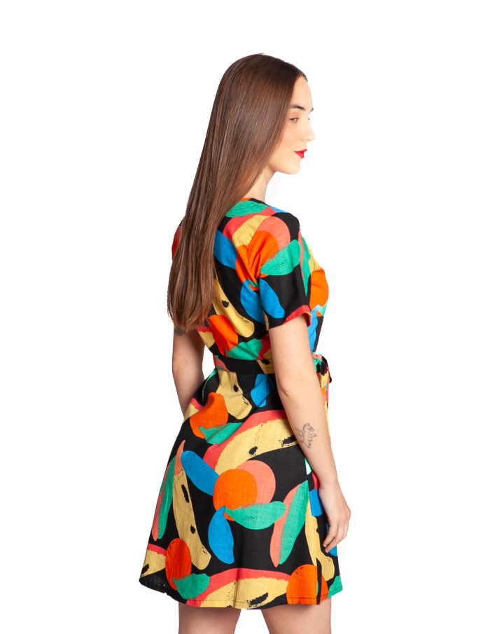 Vestido corto estampado tutti frutti Compañía Fantástica Sommes Demode Zaragoza