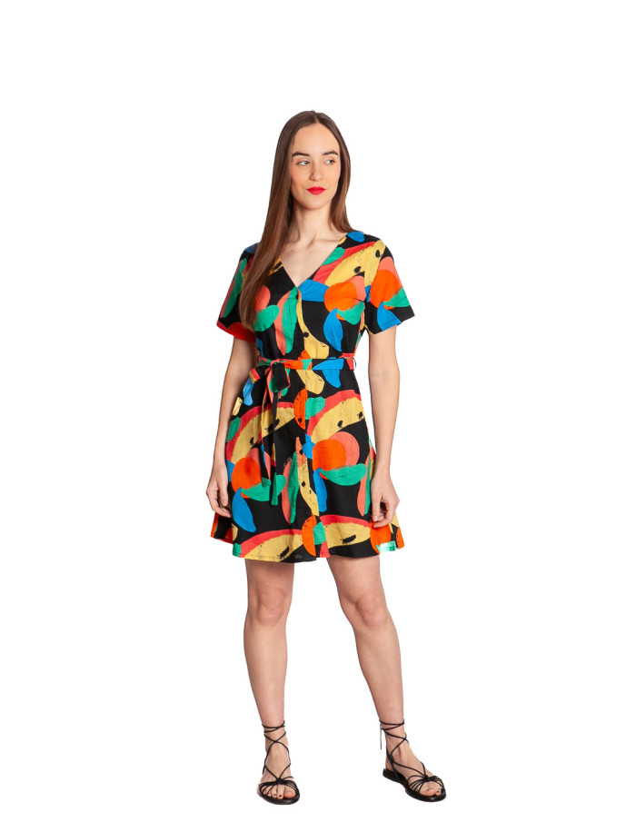 Vestido corto estampado tutti frutti Compañía Fantástica Sommes Demode Zaragoza