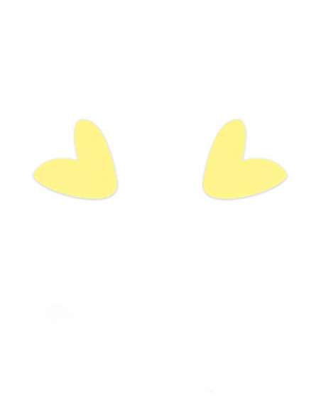 Pendientes corazon mini vainilla papiroga Sommes Demode Zaragoza