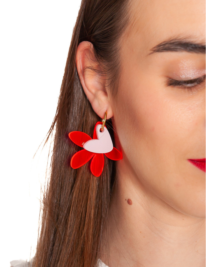 Pendientes primavera fluor Papiroga