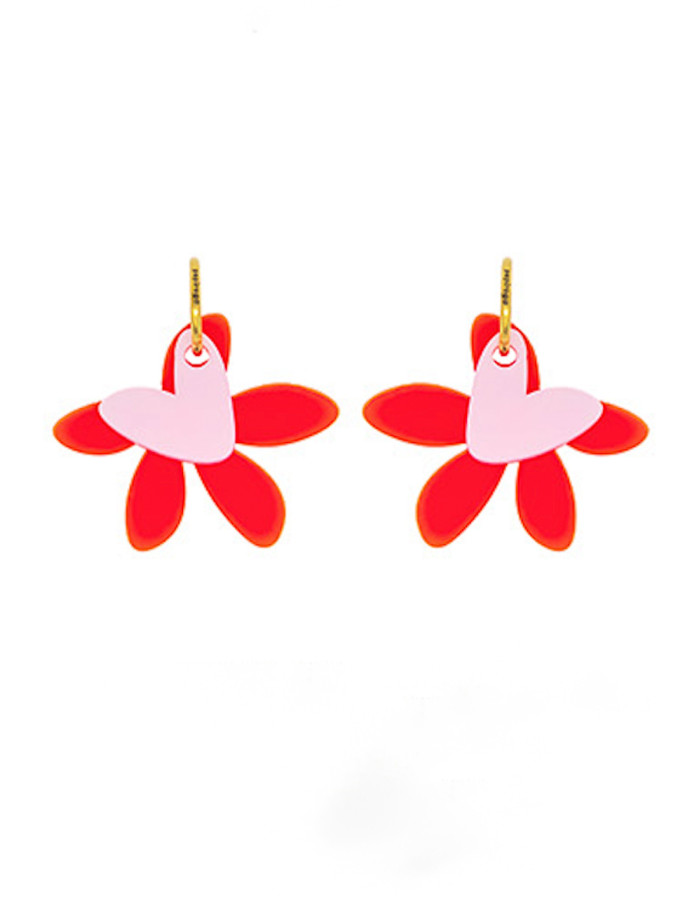Pendientes primavera fluor Papiroga